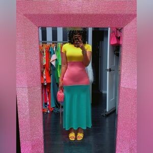 Popsicle Colorful Maxi Skirt